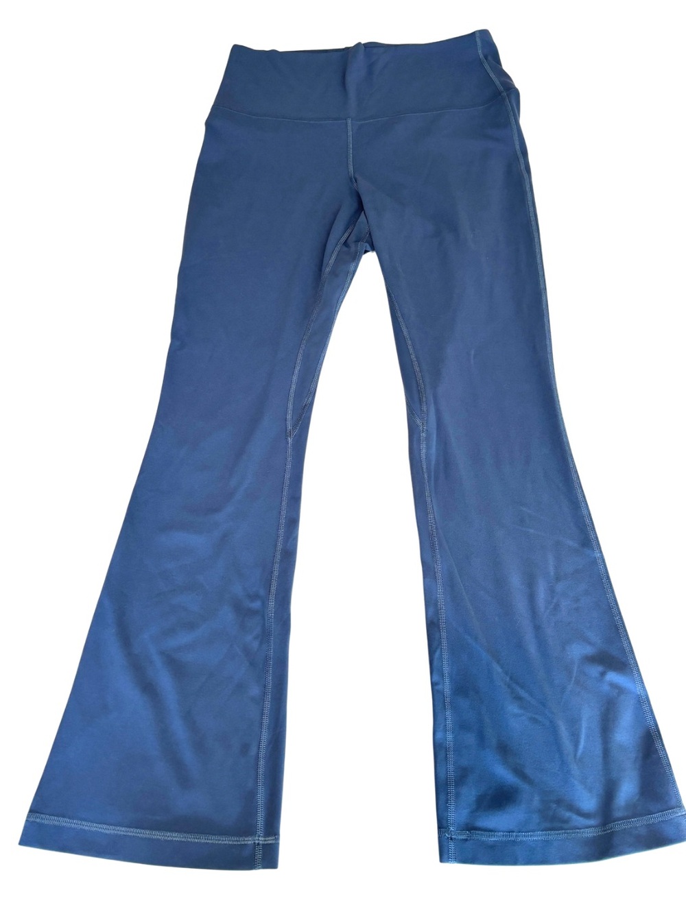 Lululemon High Rise Flared Pants Blue Flare Leggings Yoga 32 Inseam Fits Like 6